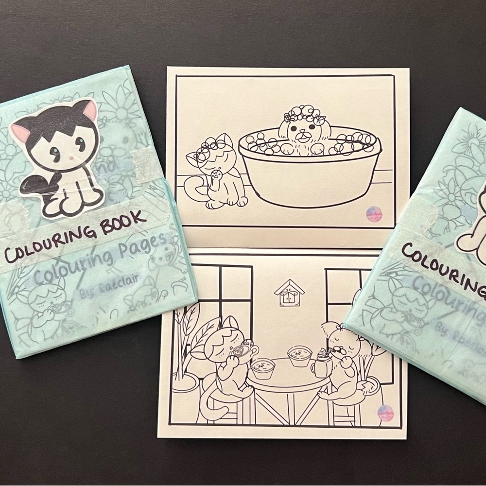 ‘Tuna And Apricot’ Mini Colouring Book Zine